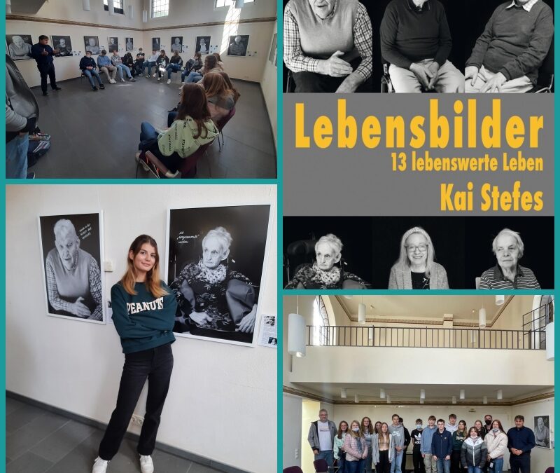 Projektschüler:innen besuchen Ausstellung „Lebensbilder – 13 lebenswerte Leben“ in ehemaliger Synagoge in Hülchrath