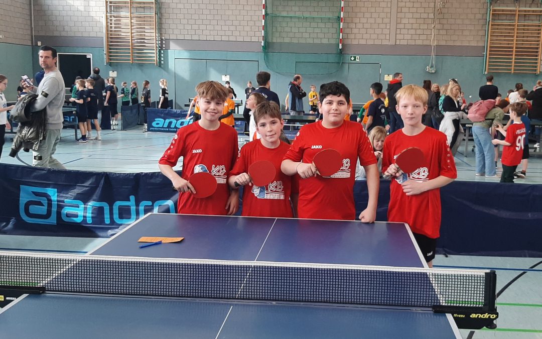 Jungen-Tischtennisteam lässt beim Milchcup-Bezirksturnier mit toller Leistung aufhorchen