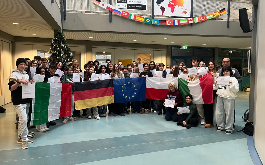 Austauschprojekt „United for a better Europe: Raise your voice against racism and hate“ mit Schulen aus Italien und Polen